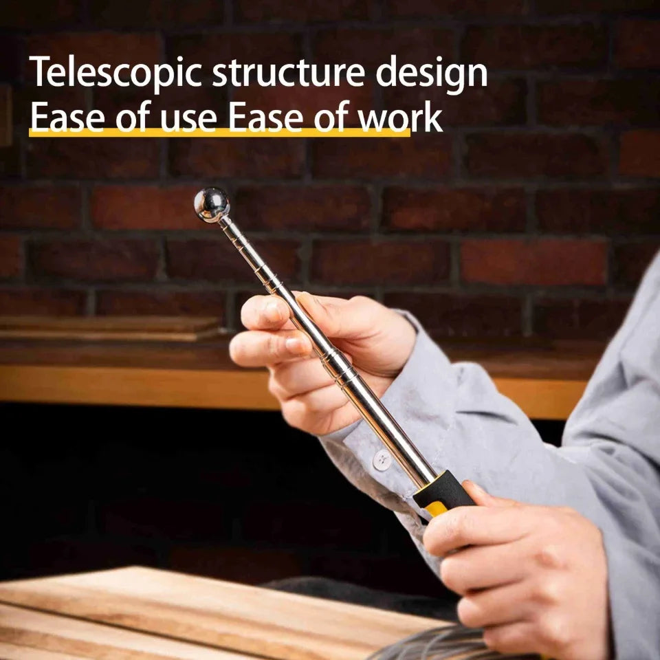 1Pc 98/115/160CM Multifunction Telescopic Self Defense Hammers Empty Drum Hammer Room Test Rod Inspection Room Tools Metel Test