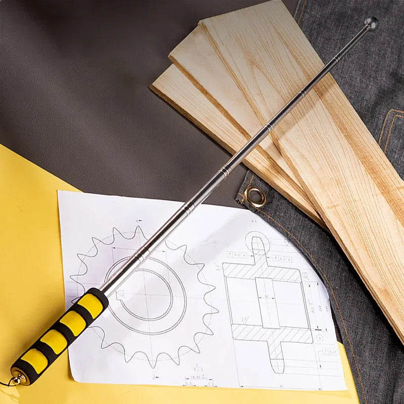 1Pc 98/115/160CM Multifunction Telescopic Self Defense Hammers Empty Drum Hammer Room Test Rod Inspection Room Tools Metel Test