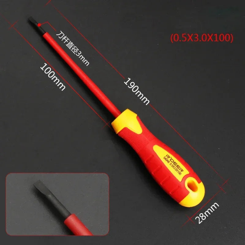 Electrician Repair Tools Kit Changeable Insulated Screwdrivers Set  Magnetic Slotted Bits Repair Tool Electrician Tool