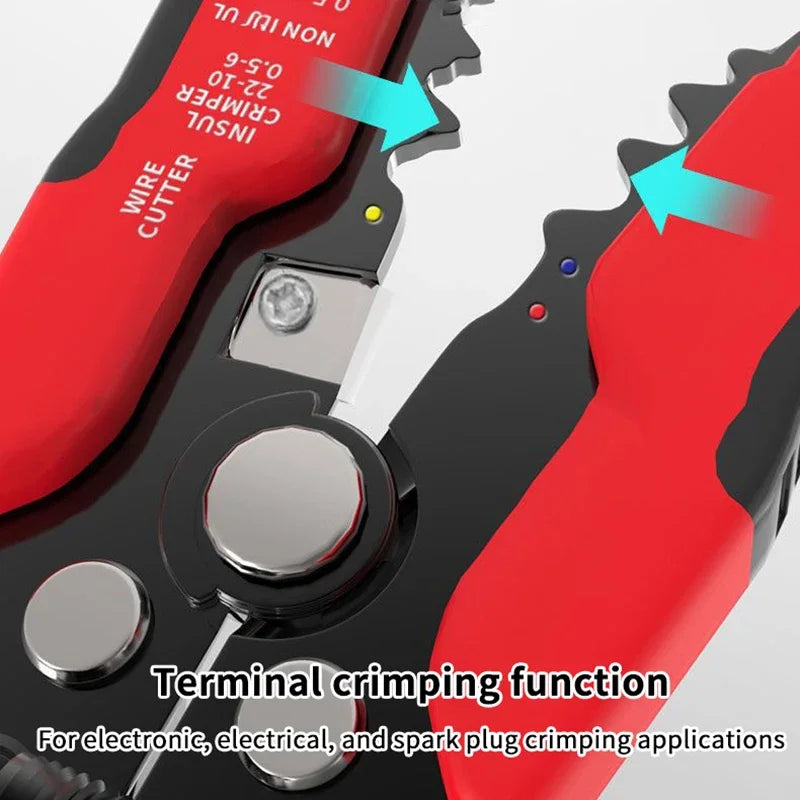 Automatic 5 In1 Wire Stripper Tools Multitool Decrustation Pliers Stripping Cutter Crimping Cable Wire Electrician Repair Tools