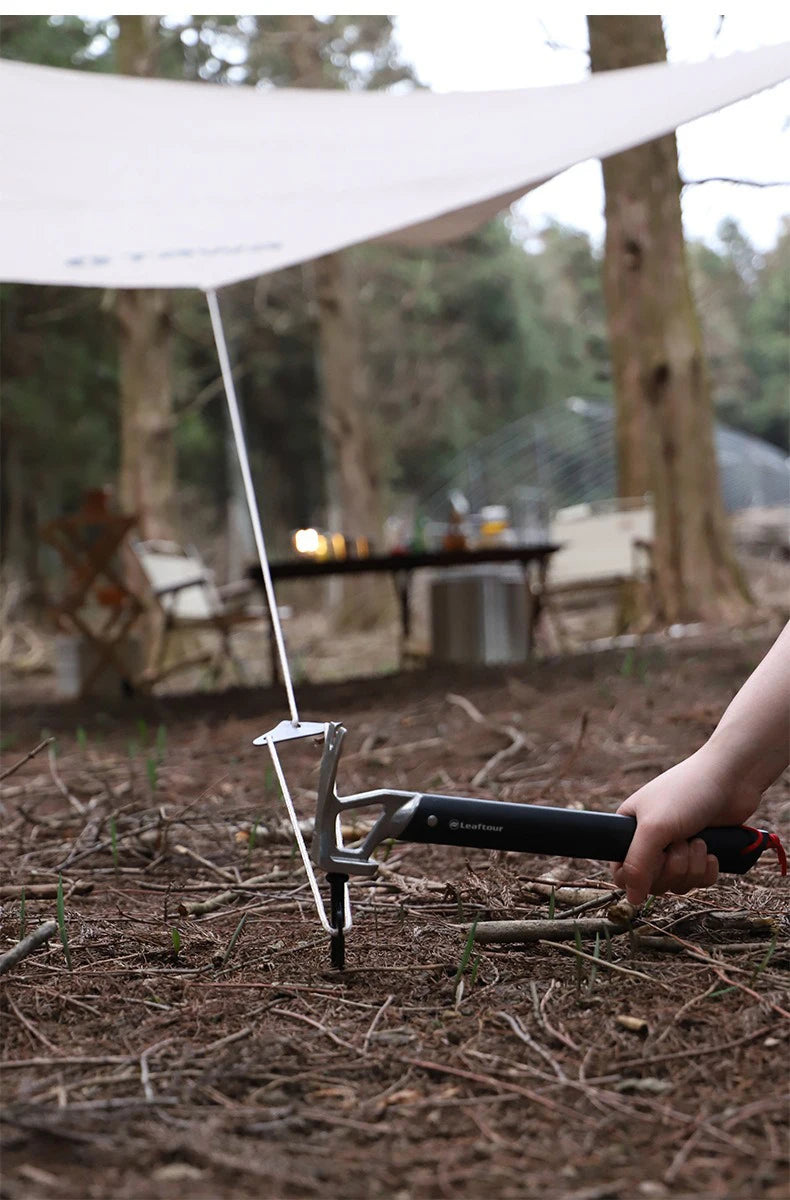 Leaftour Multi-use Camping Hammer Lightweight Aluminum Alloy for Outdoor Survival Gear And Emergency Preparedness