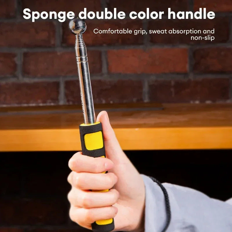 1Pc 98/115/160CM Multifunction Telescopic Self Defense Hammers Empty Drum Hammer Room Test Rod Inspection Room Tools Metel Test