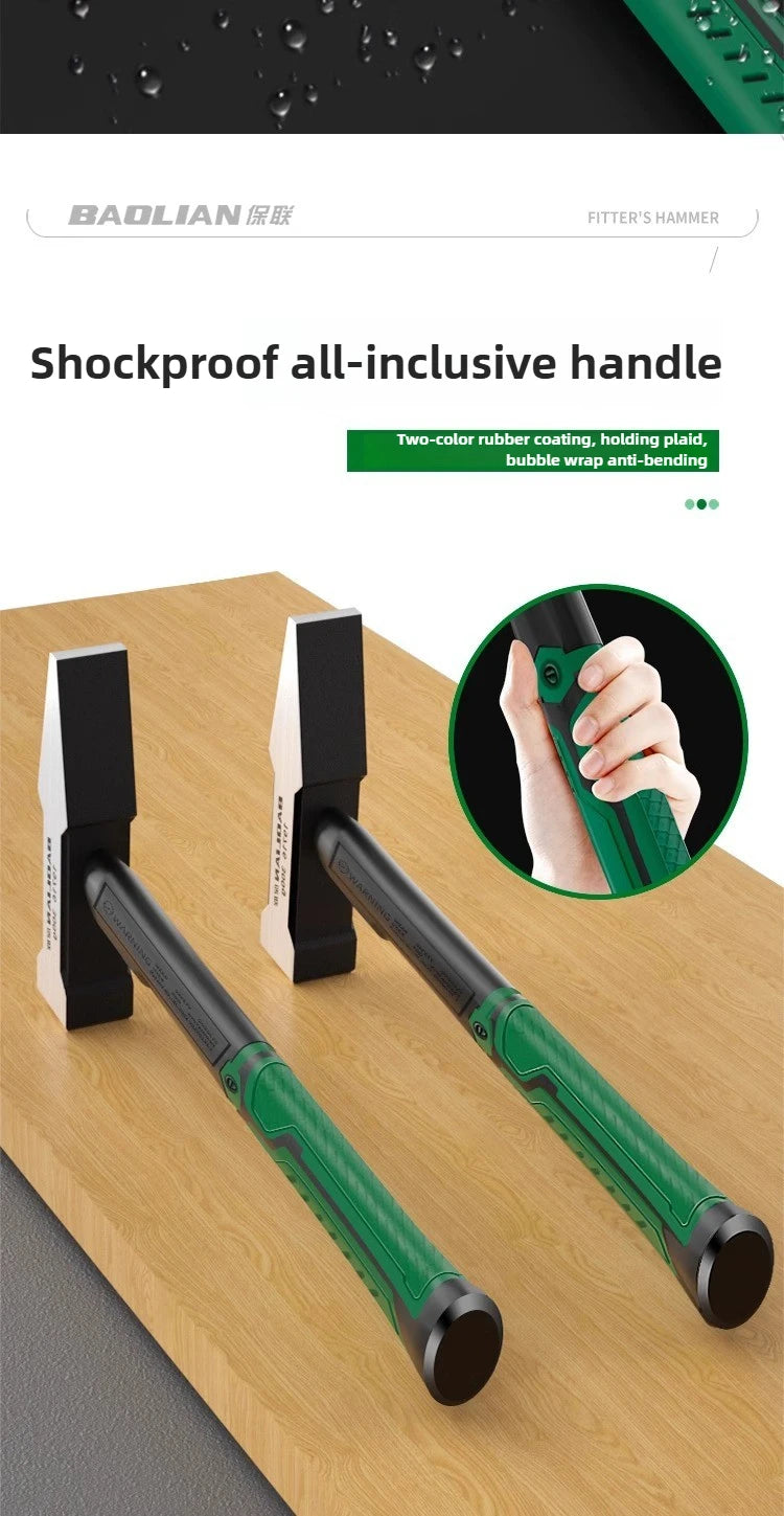 Hardware Tools, Building Decoration, Flat Head Hammer 200g, Plastic Coated Duckbill Hammer, Hammer Head 500g, Fitter Hammer