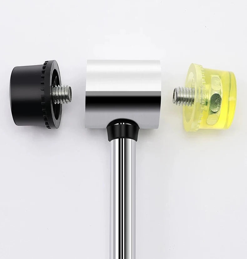 25/30/45mm Double-Sided Rubber Mallet-Soft Plastic Hammer for Jewelry, Leather Craft, Woodwork, and Flooring Tile Installation
