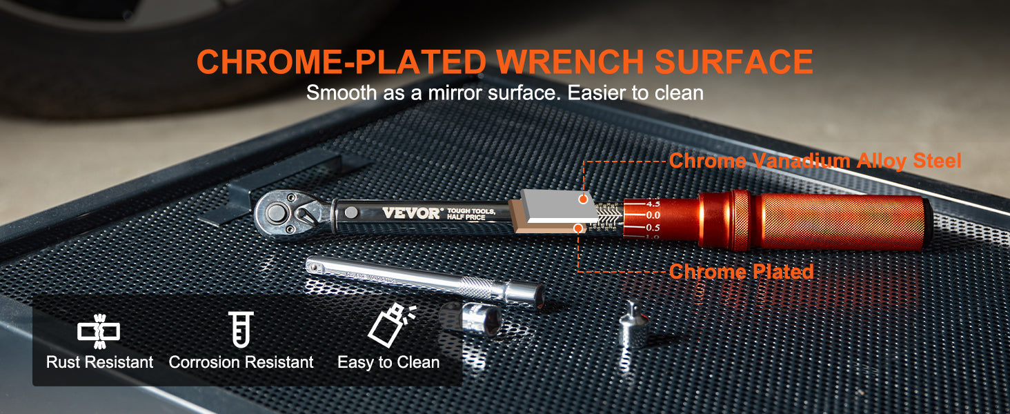 SucceBuy 1/2" 1/4" 3/8" Mechanical Torque Wrench Set Precision Pointer Hand Tools Torque Wrench Mechanical Car Repair Tool